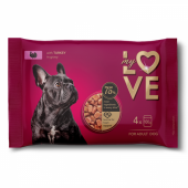 Пауч за кучета My Love Set Adult dogs with Turkey 4 броя с Пуешко месо